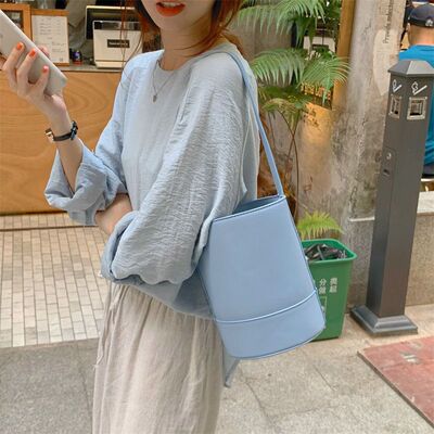 Foreign bags 2021 new pattern fashion Korean Edition Net Red new pattern Japan and South Korea Messenger Mini Bucket bag One shoulder in