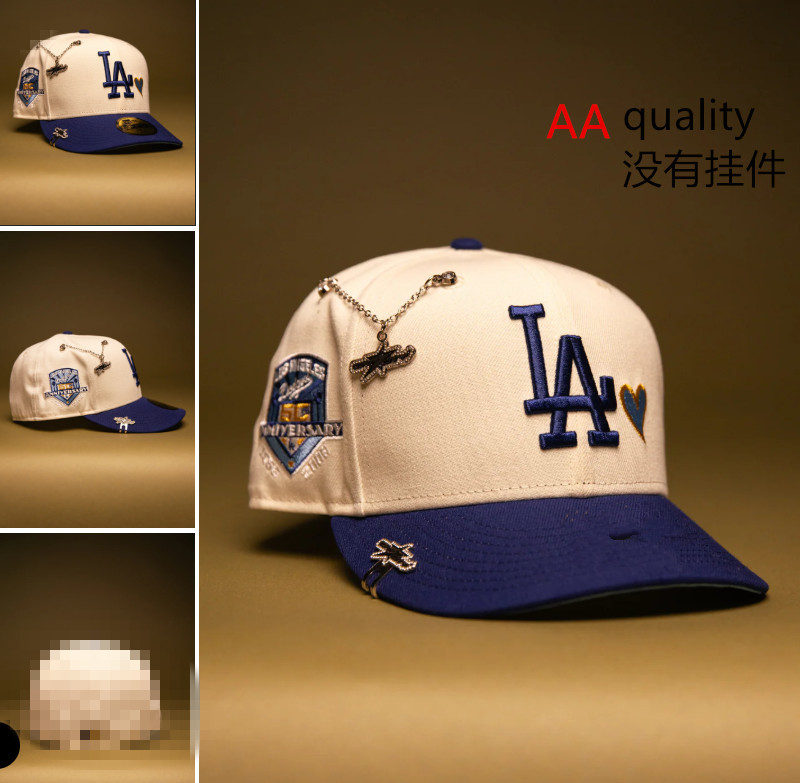 Comercio exterior transfronterizo al por mayor 2026 AA gorra de boca de pato bordado tridimensional ajustable gorra de hip-hop Yankees Dodgers