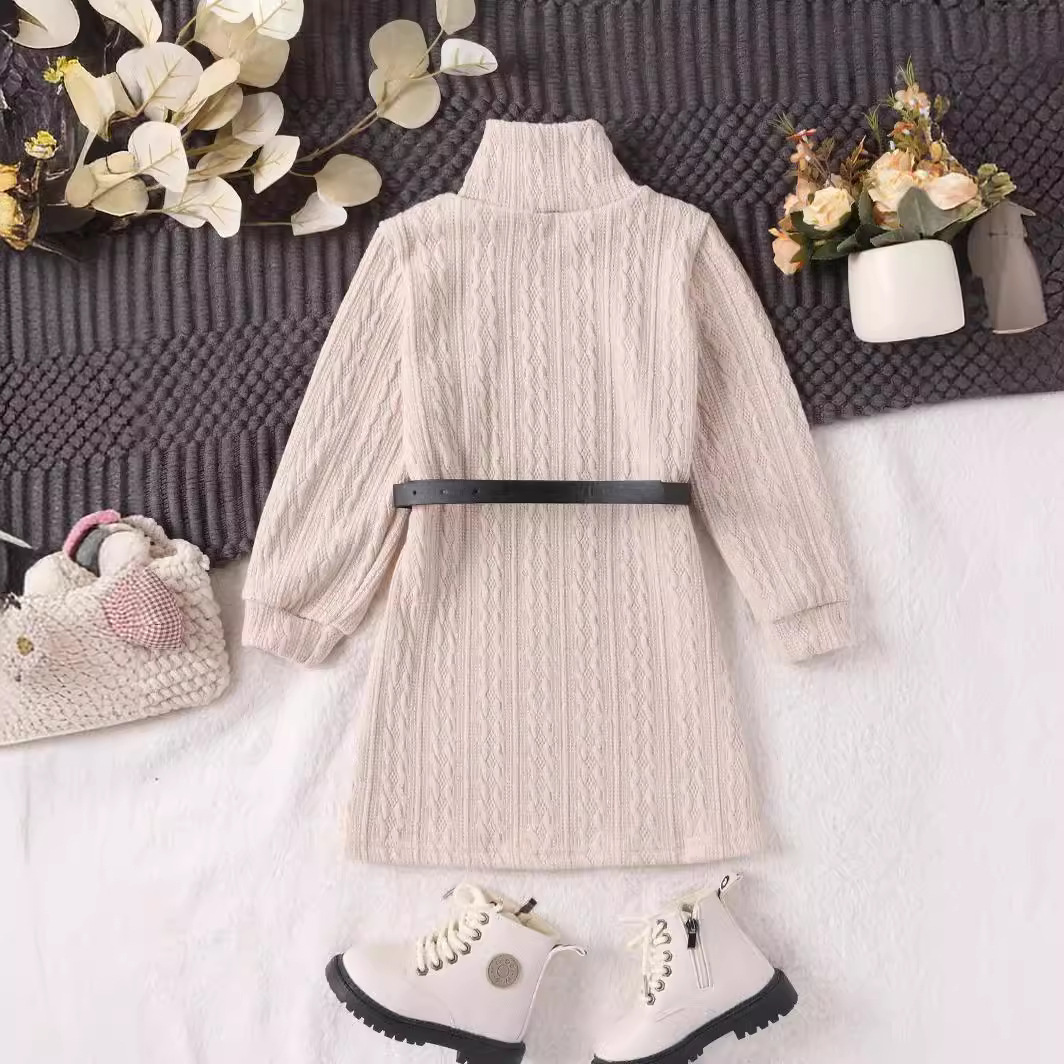 2024 autumn new long sleeved with three-dimensional texture, casual and personalized dress_voghion.com