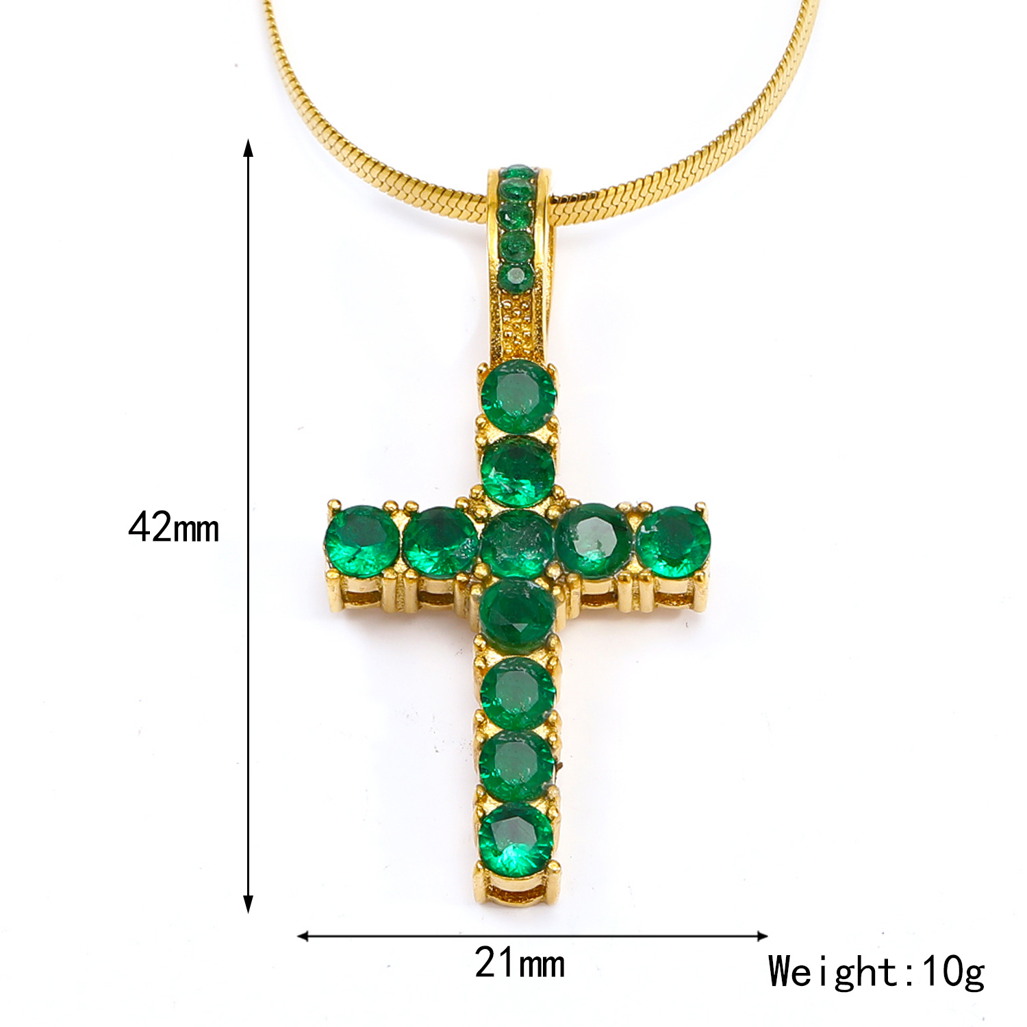 14g Weight Real Gold Plated Plating Material Rhinestones Inlay Material Pendant Necklace Classification 1 Piece Quantity Casual, Daily Occasion 304 Stainless Steel Material Cross Pattern Women's Gender Vintage Style Style Waterproof Non Tarnish, Plating, Inlay Craft Real Gold Plated Cross 304 Stainless Steel Vintage Style Waterproof Non Tarnish Pendant Necklace 无