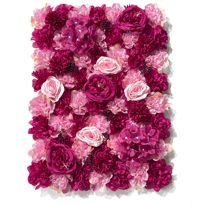 跨境仿真花植物墙背景墙门头店招牌网红玫瑰花墙仿真月季花束墙面