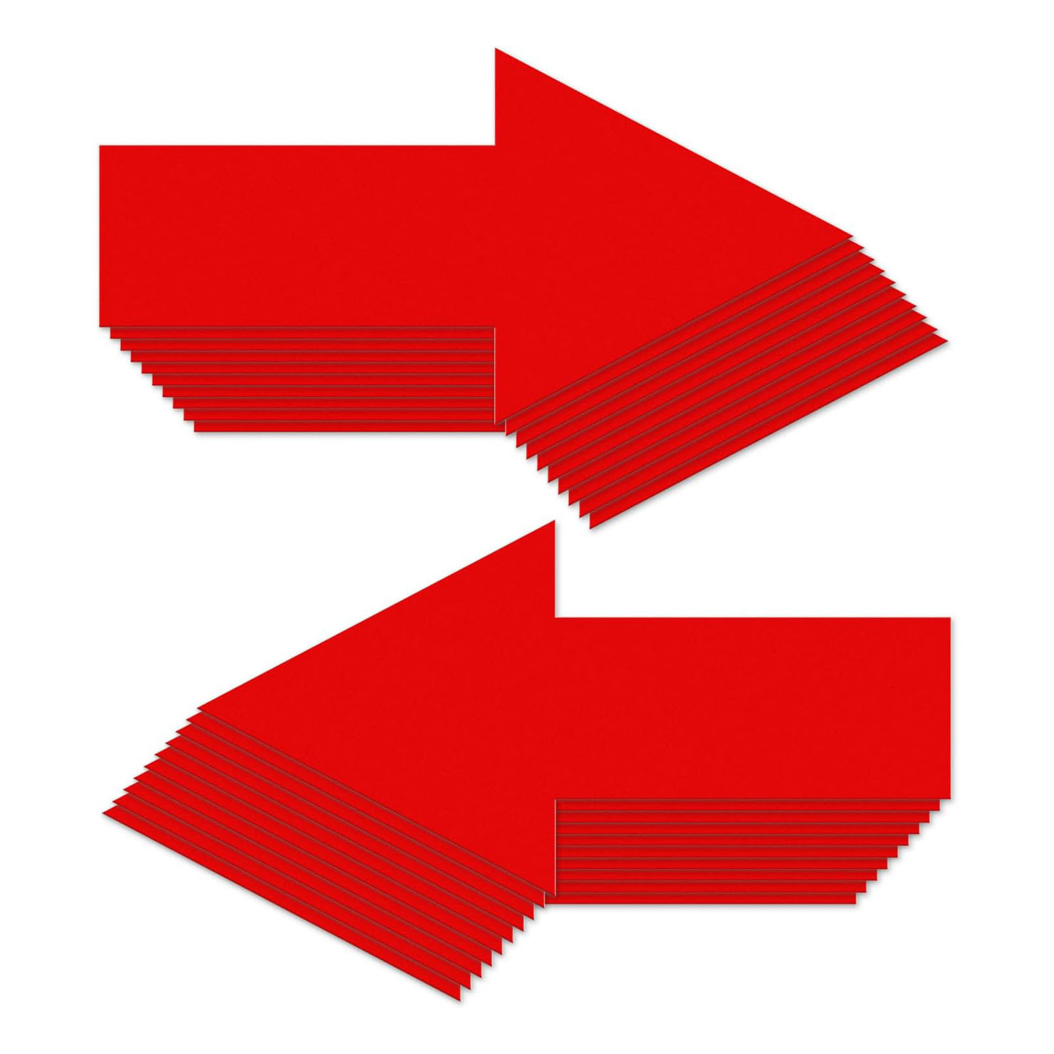 Red Arrow Floor Sticker, Directional Floor Self-Adhesive Removable Arrow Sign Vinyl Sticker_voghion.com