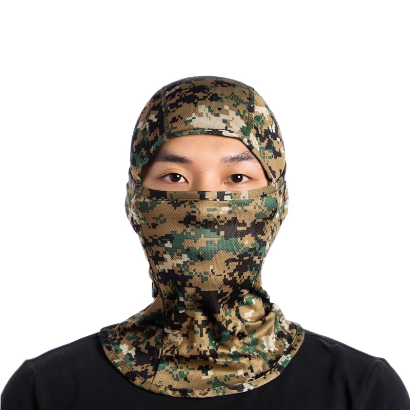 Outdoor Sports Cycling Windproof Hat, Warm and Sun-Protective Breathable Mask, Camouflage Face Protection Hood, In-Stock Cross-Border Mask