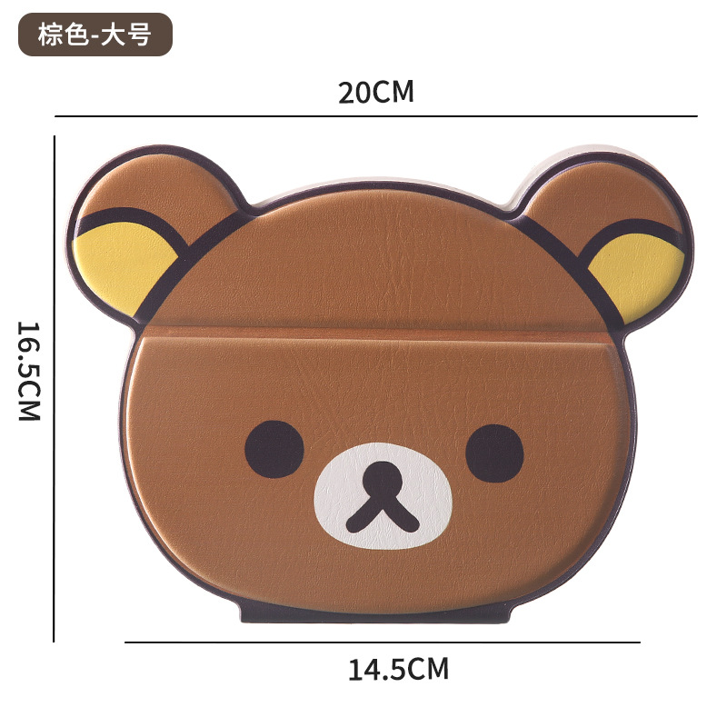 Cute oso plegable espejo de maquillaje portátil HD espejo de escritorio de maquillaje de estudiantes de niña corazón de dibujos animados espejo de maquillaje