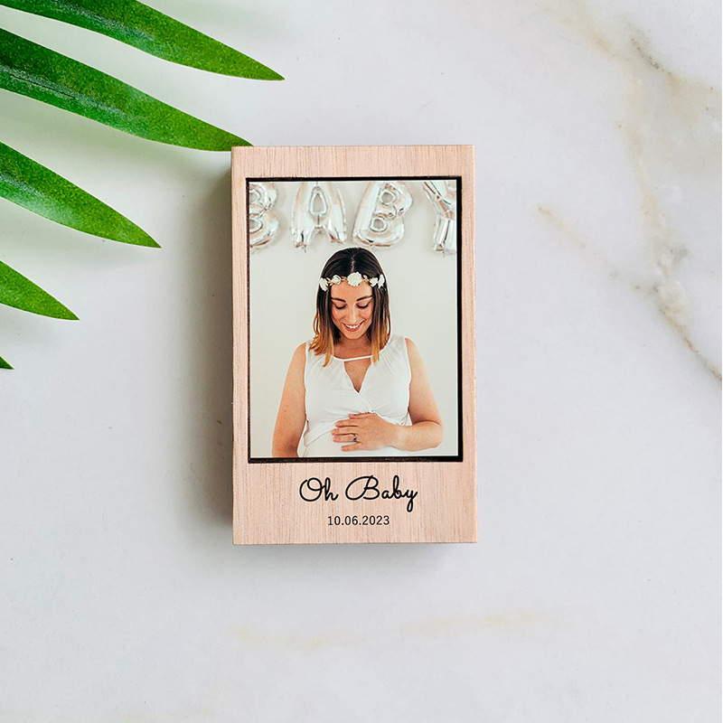 Cross-Border Hot-Selling Mini Photo Frame, Personalized Instax Frame, Graduation Frame, Magnetic Engraved Frame Ornament