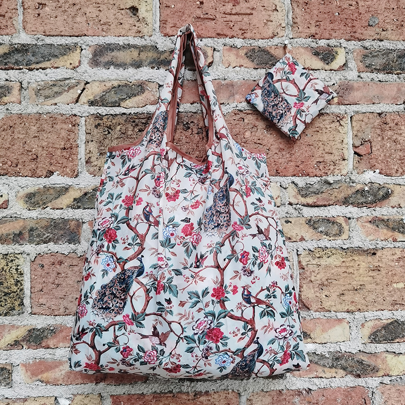 Bolso de compras de supermercado mediano de dibujos animados bolso verde bolso de moda bolso de compras plegable Portátil Bolsa de nylon impermeable image 50