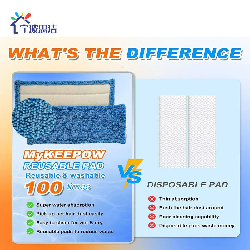 Замена подушки/губки для швабры Amazon Swiffer Power Mop впитывающий губчатый элемент для влажной и сухой уборки пола