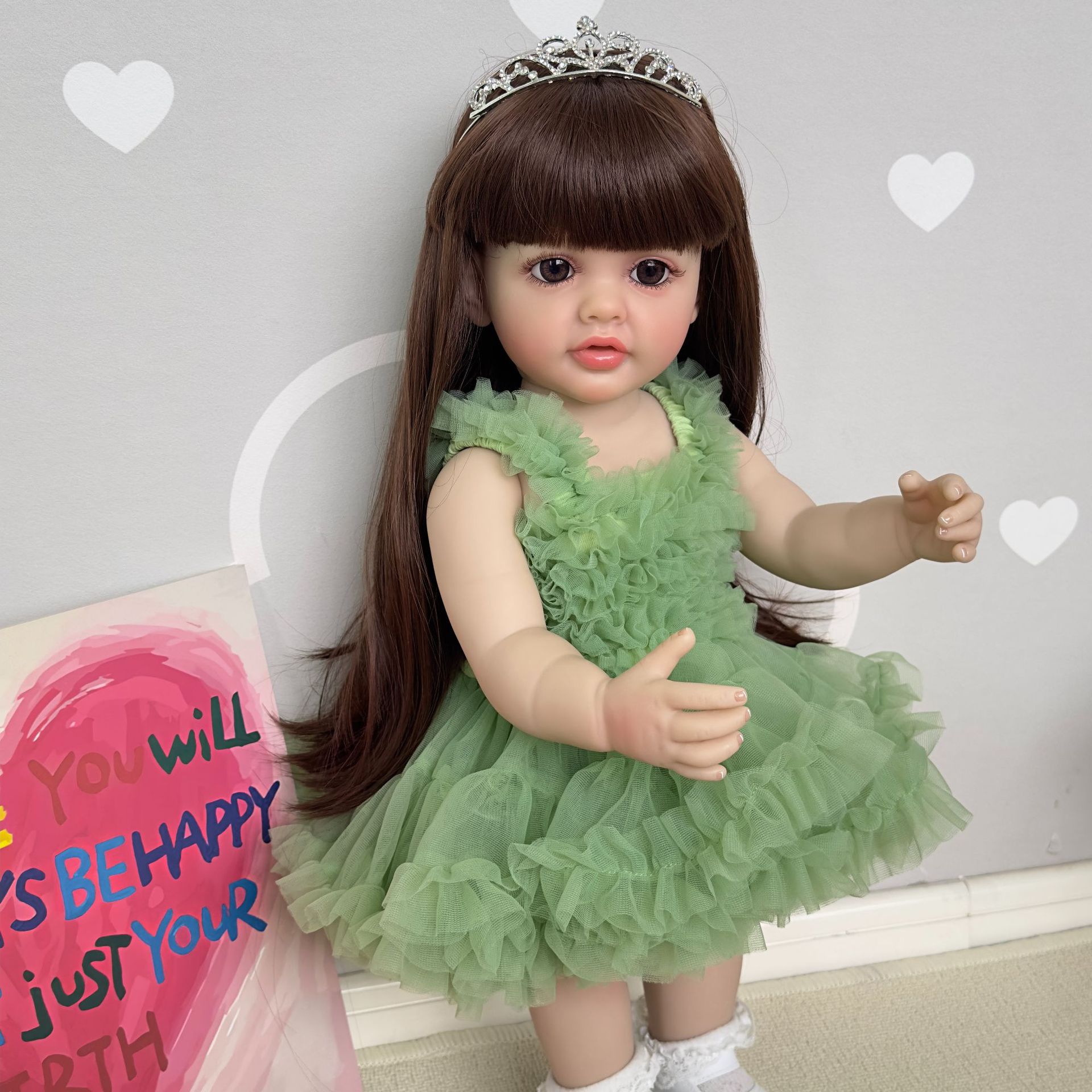 NPK 55cm pegamento completo simulación muñeca reborn Betty transfronteriza e-commerce suministro entrega de una sola pieza