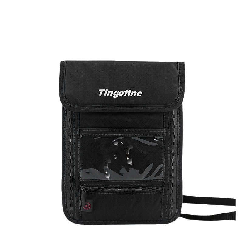 Weiqiang ajustado Halter pasaporte bolsa de viaje RFID almacenamiento crossbody bolsa de hombro multifuncional impermeable bolsa de IDENTIFICACIÓN
