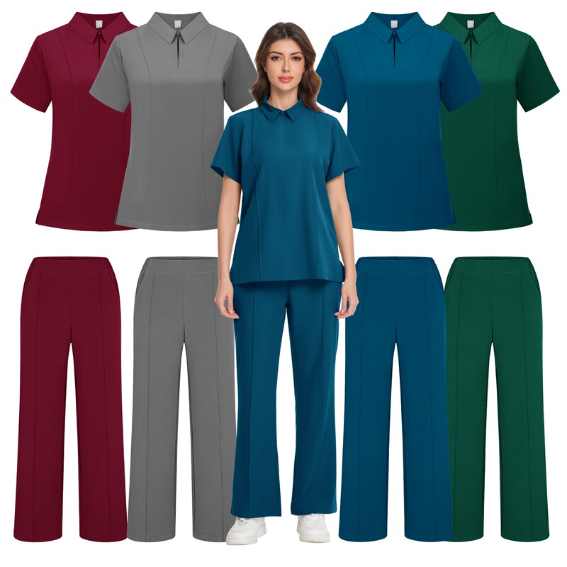 Xiyin's best-selling nurse uniforms, unisex short-sleeve T-shirts, women's hospital polo shirts, scrub uniforms, professional workwear Xiyin's best-selling nurse uniforms, unisex short-sleeve T-shirts, women's hospital polo shirts, scrub uniforms, professional workwear