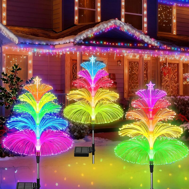 Christmas Decoration Tree Lights Outdoor Waterproof Solar Christmas Lights 5 Layers Fiber Optic Lawn Patio Outdoor Decorative Ligh Christmas Decoration Tree Lights Outdoor Waterproof Solar Christmas Lights 5 Layers Fiber Optic Lawn Patio Outdoor Decorative Ligh