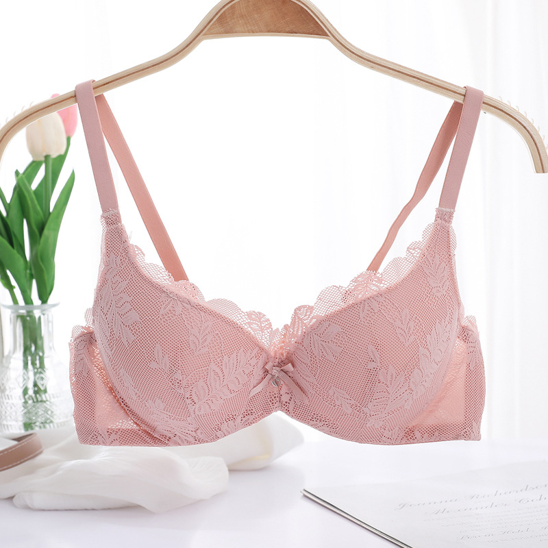 Fábrica ajustable en el sitio de damas sujetador de encaje sexy superior delgado bajo grueso reunido sobre el bra anti-caída sureste image 11
