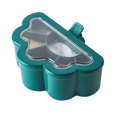 云朵调料盒家用防潮调料瓶罐pp一体多格带盖调味盒