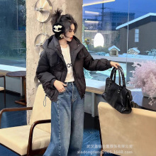 2025年冬新款女士棉衣棉服外套棉袄短款泡芙加厚面包防寒工厂批发