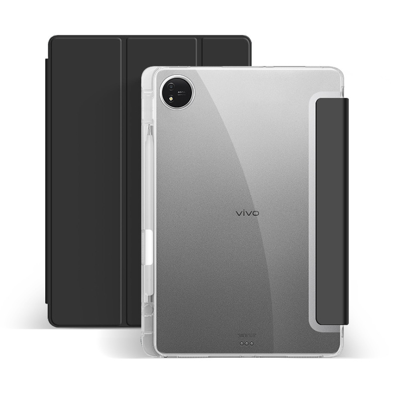 適用vivopadAirタブレット保護カバー11.5インチ三つ折り透明ペンスロットiqoopad2保護ケース12.1|undefined