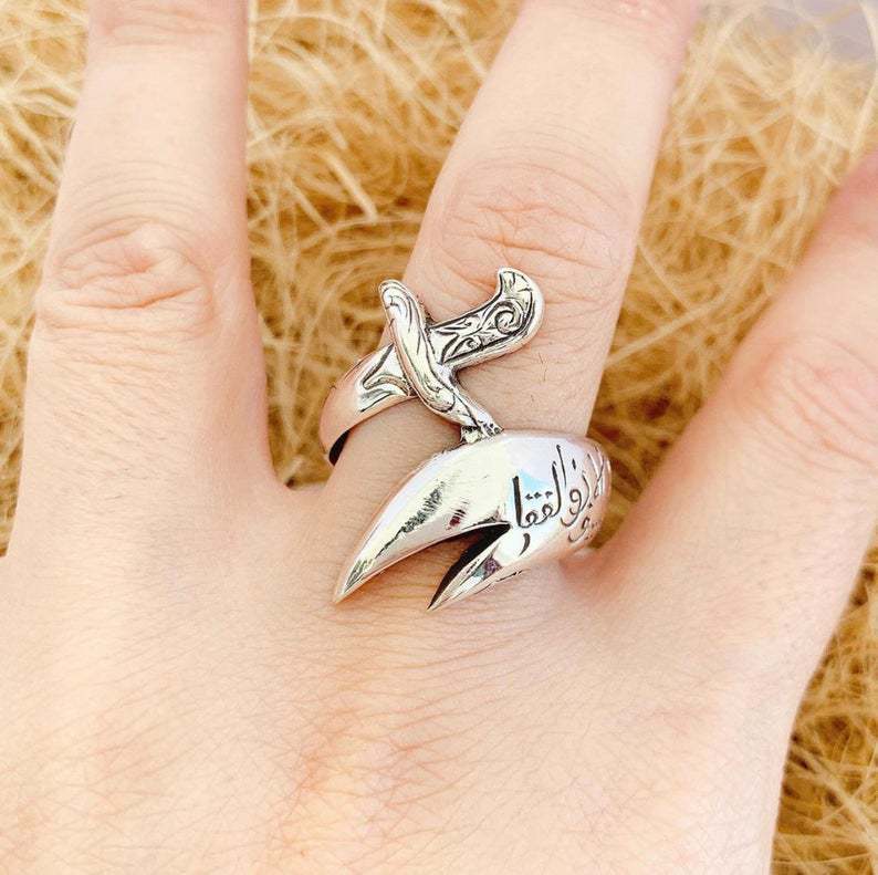 Hecheng 2021 New Cross-border Hot Selling Jewelry Ancient Silver Men's and Women's Ring New New Alternative Features