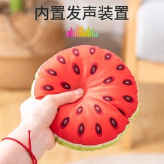 Cross-border Amazon pet sounding toys, rattle paper, various fruit interactive dogs, small dog toys and supplies wholesale