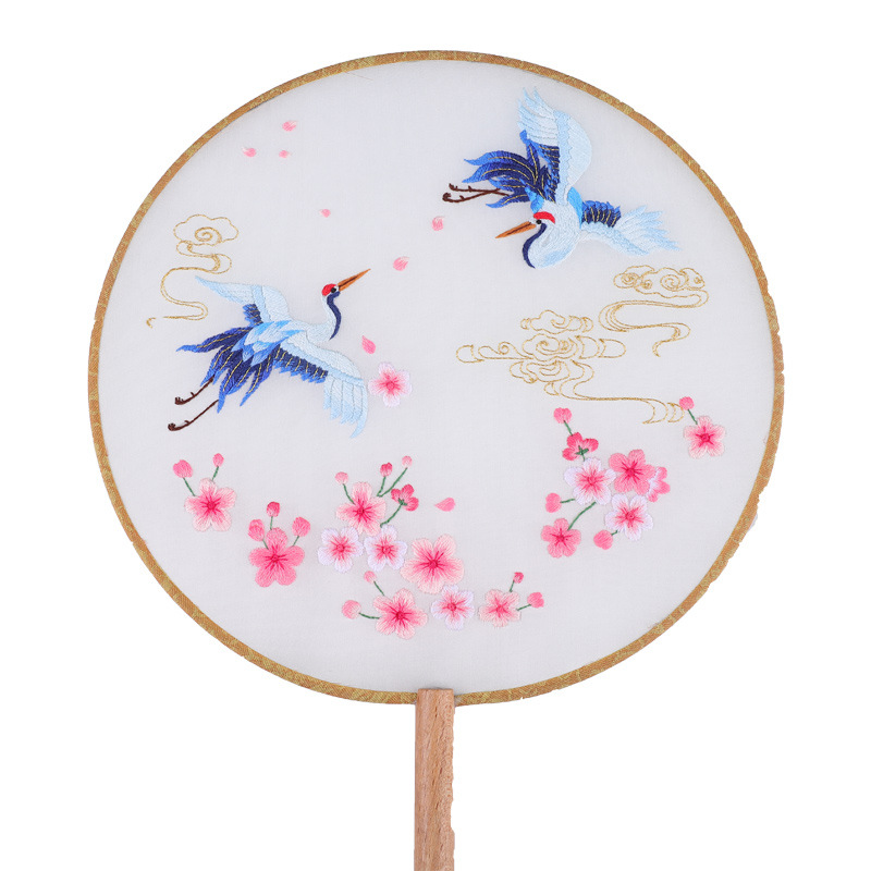 Bordado DIY hecho a mano fan bordado principiante material paquete antiguo cinta poke bordado Suzhou bordado regalo