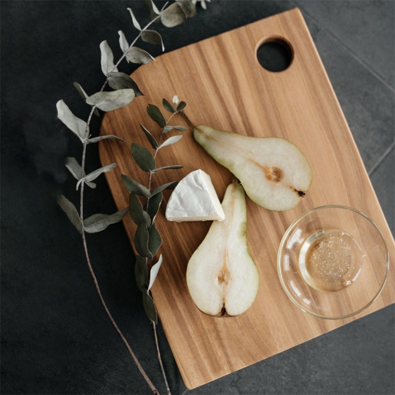 Tabla de cortar de madera creativa irregular tabla de cortar hogar colgando tabla de cortar fruta merienda pan desayuno placa