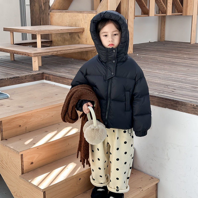 甜小司女童加绒加厚外套冬短款加厚棉服儿童保暖连帽棉服宝宝外套|undefined