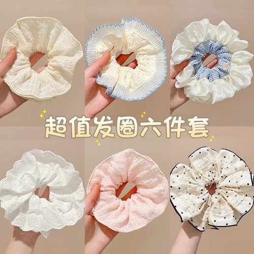 High-end Super Blue Large Colon Hairband for Women 2025 Braided Hair Flower Hair Ribbon Round Headband Hair Accessory