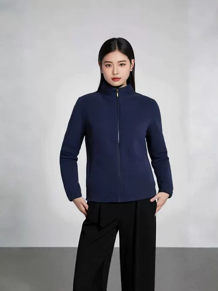 Factory Direct Sale Women's Fleece Jacket with Stand Collar, Warm and Slim-Fit, Suitable for Spring, Autumn, and Winter Sports and Outdoor Casual Wear