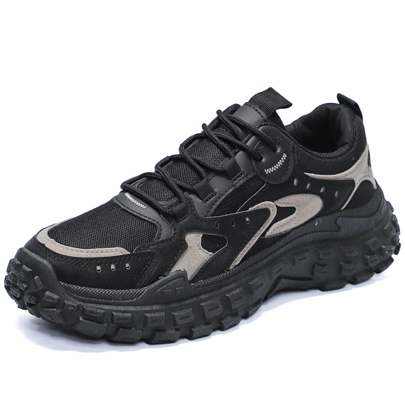 Zapatos deportivos para padres, nuevos zapatos de malla transpirable para hombres en primavera y otoño, zapatos de trabajo resistentes al desgaste para hombres en el trabajo