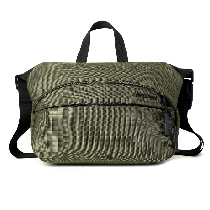 WEPOWER nuevo bolso de pecho simple, bolso de negocios coreano para hombres, bolso de hombro para móviles deportivos casuales.