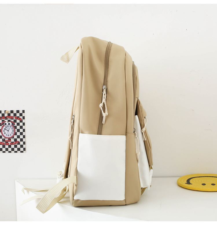 Zaini per bambini Zaino per studenti in quattro pezzi Zaino da viaggio per il tempo libero di grande capacità alla moda di nuovo stile Zaino semplice in tinta unita_voghion.com