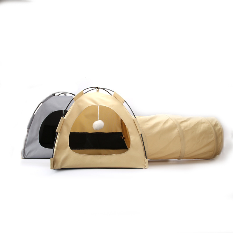 新しいペットテント猫の巣ダイヤモンドトンネルオールシーズン密閉型取り外し可能で洗える屋外防水犬の巣|undefined