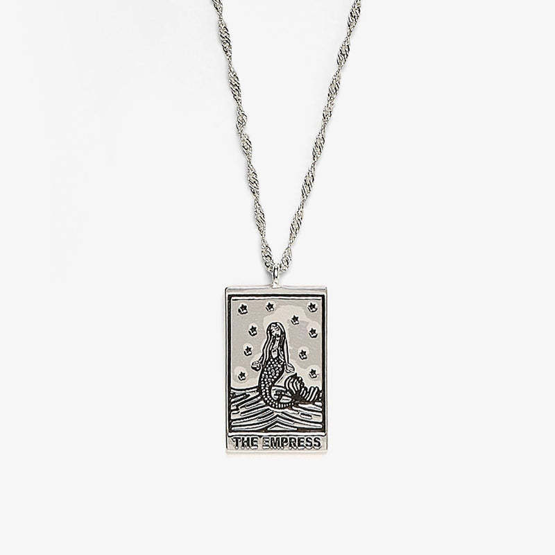 fashion retro style square star moon pattern pendant necklace
