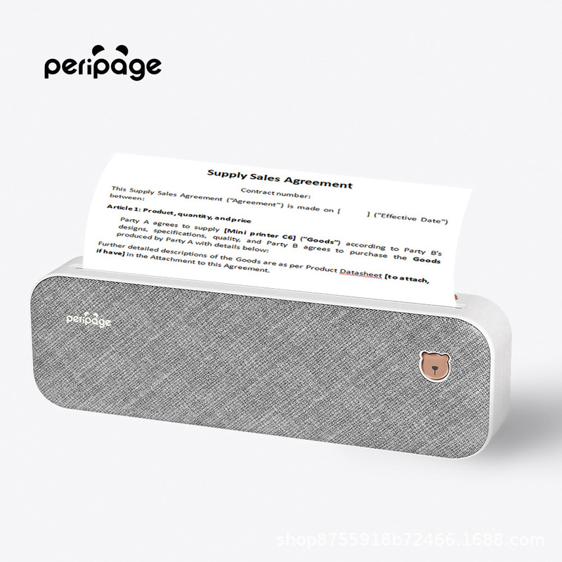 Peripage A4 Inkless Printer Small Portable Mini High-Definition Tattoo Printer for Homework and Office Use
