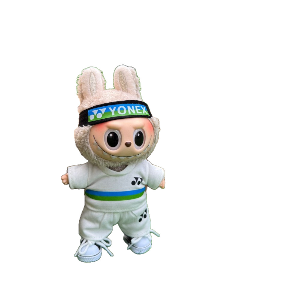 (Badminton Set) LABUBU17cm ropa de bebé una segunda y tercera generación de ropa deportiva YONEX universal