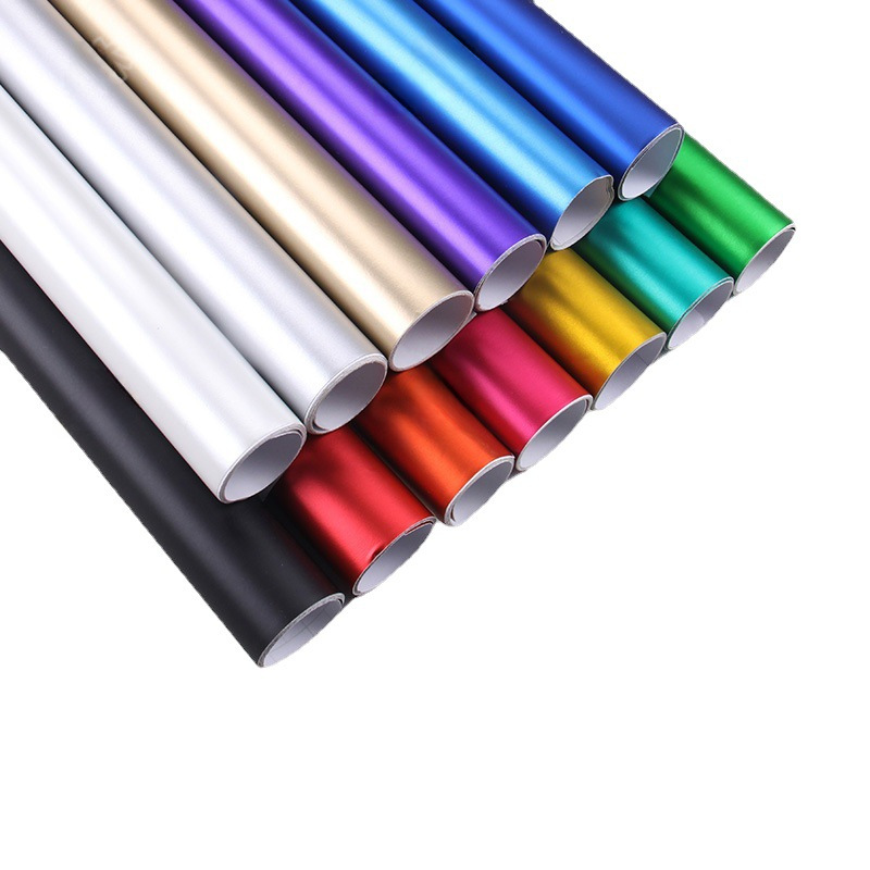 Foreign trade vehicle body modification color film interior control modified super matte film electroplated metal ice film sticker
