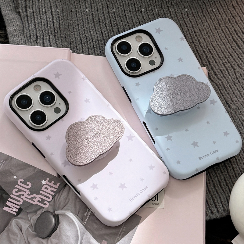 皮紋雲スタンド iPhone16 Apple 携帯電話ケース 17promax対応 13フィルム 12高級感 星|undefined