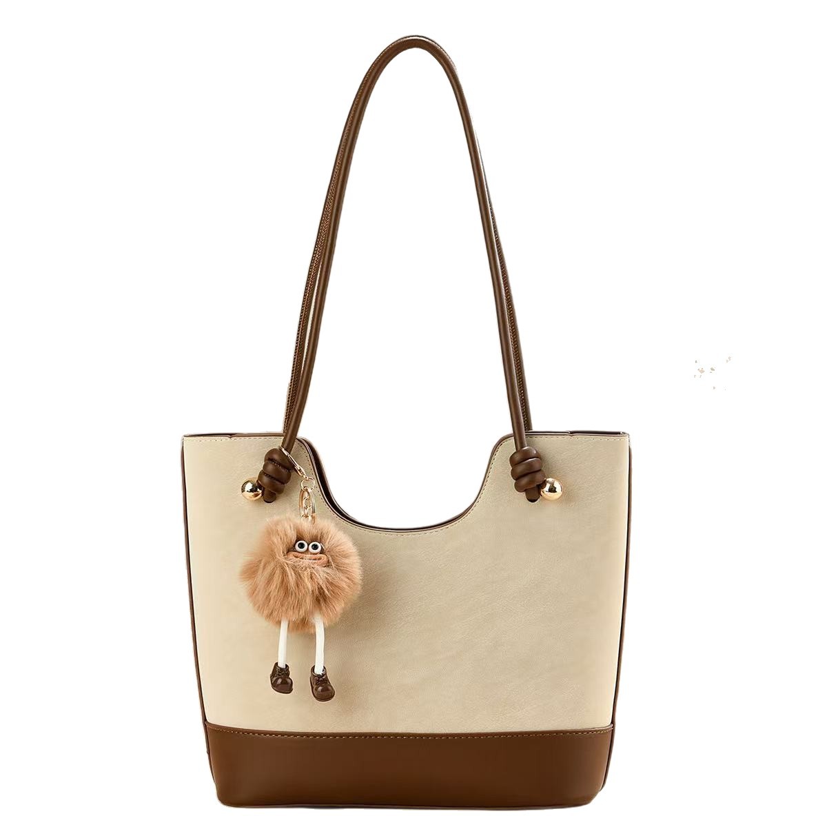 Muñecas colgantes empalmadas bolsos de mano de moda casuales versátiles retro simple mochila Totebag
