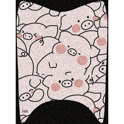 Maimang H Cute Cartoon Foot Mats, Electric vehicle foot mat - piggy
