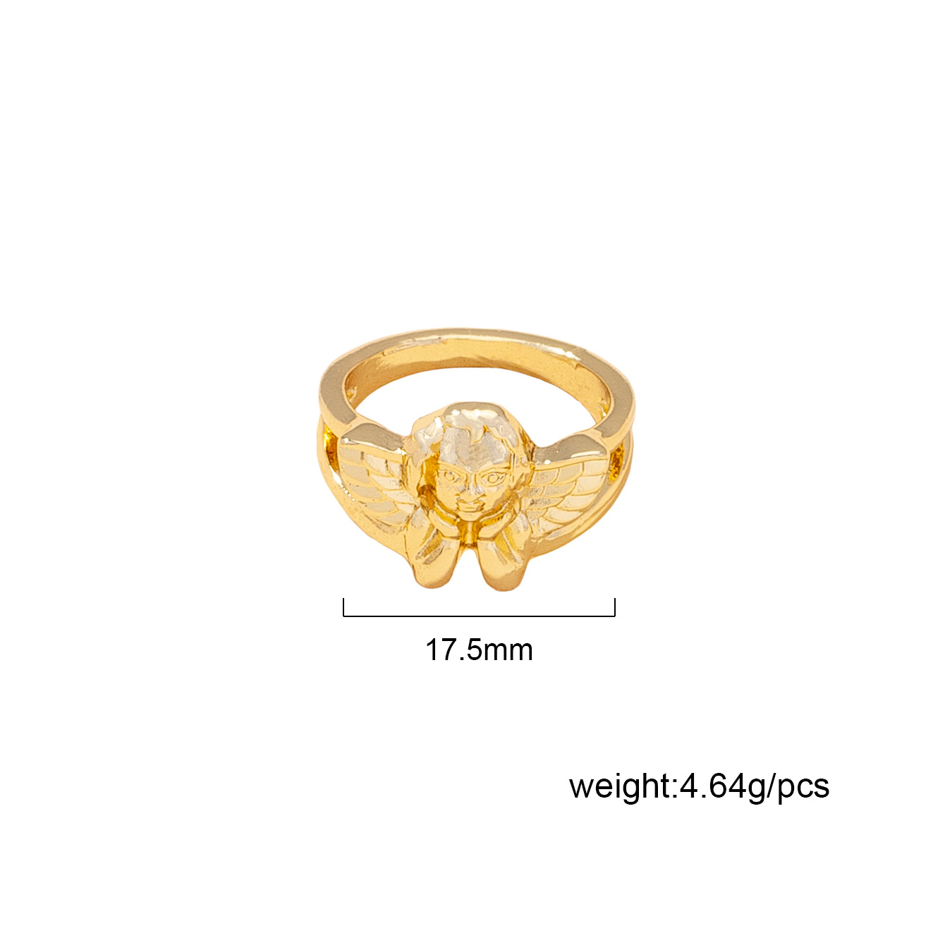 Retro Fashion Angel Alloy Ring Wholesale display picture 1