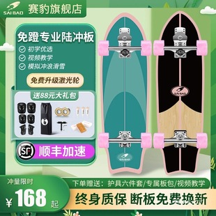 Land Surfboard Skateboard for Beginners, Skiing and Surfing Practice Board, No Need to Pedal, Street Surfing, Big Fish Board, Lujiucun