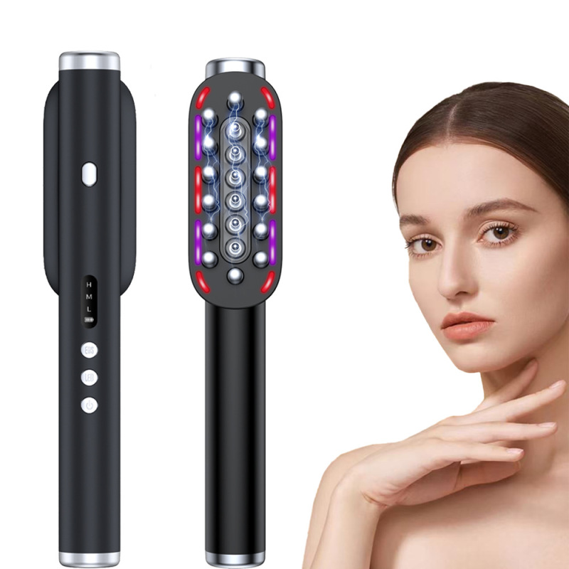 新しいrfrfヘアケア櫛EMSマイクロ電流電動マッサージ櫛頭皮上薬器櫛ヘアケア機器|undefined