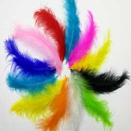 火鸡毛尖尾绒全绒羽毛DIY饰品服饰配件羽毛波波球礼盒填充装饰