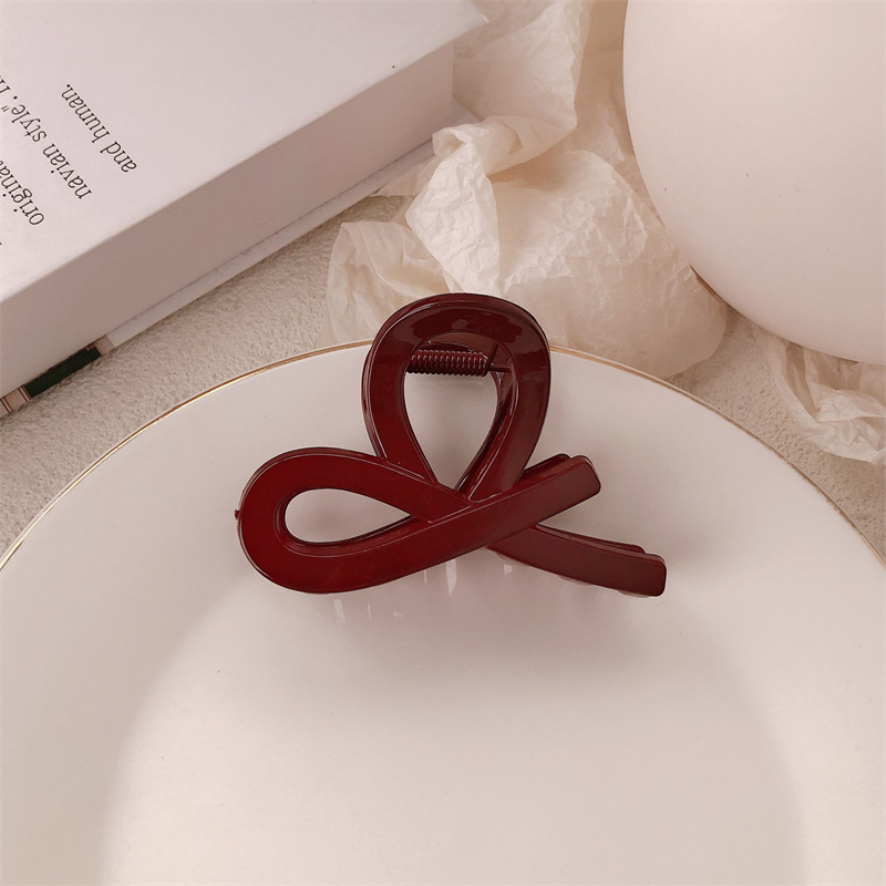 Fiesta festiva anchora clip rojo de cabello de cabeza detrás clip de agarre de cabello de tiburón grande clip de cabello de tarjeta de cabello para mujeres