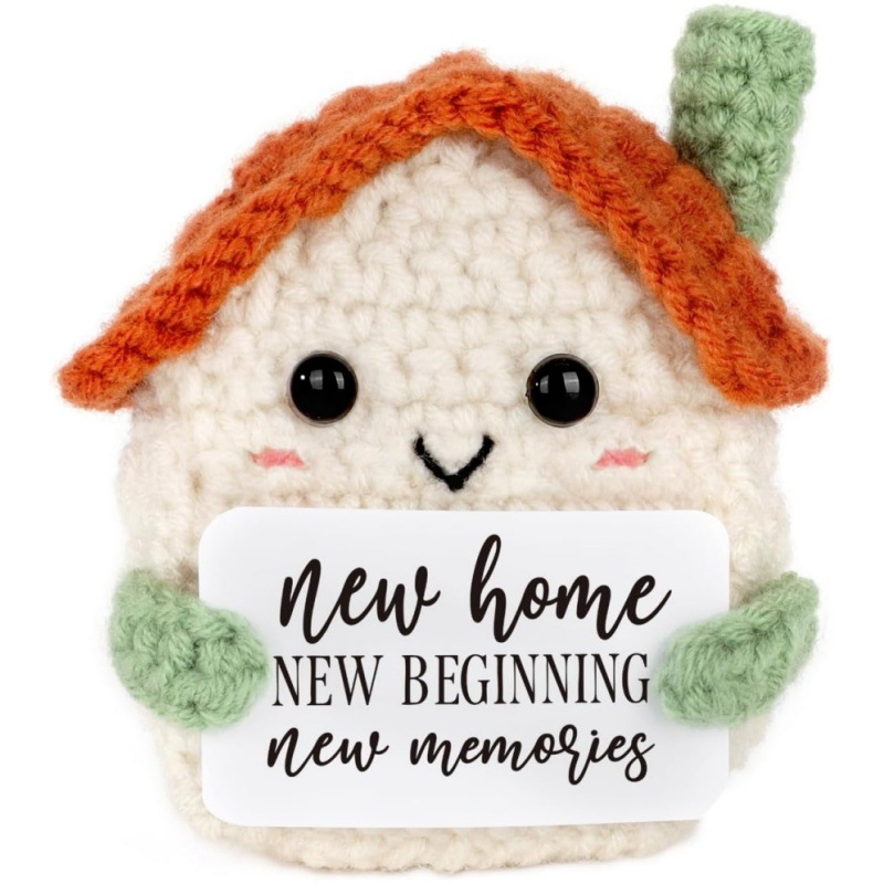Foreign Trade Cross-Border Crochet Home Decor Souvenirs, Housewarming Doll Gifts to Express Gratitude, with Blessing Cards