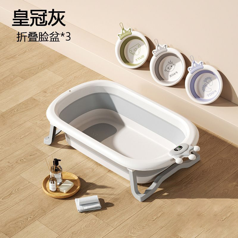Baños para bebés Baños para bebés Baños de baño grandes plegables para niños pequeños