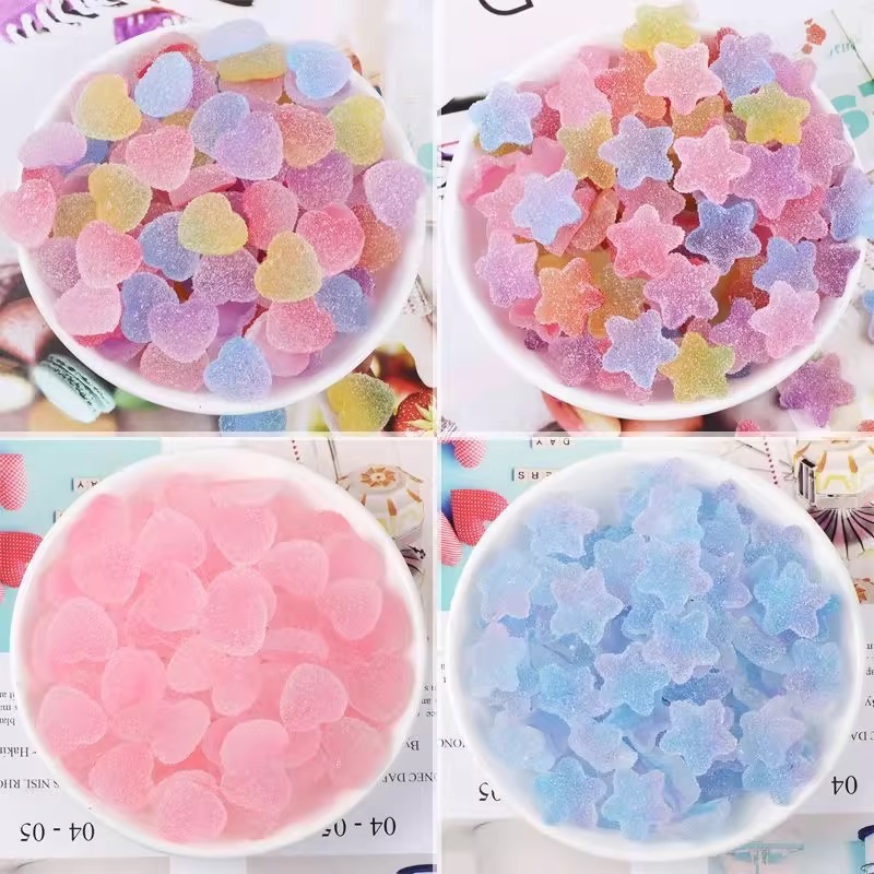 模擬グミ五芒星 diy アクセサリークリーム接着剤アクセサリー手作り diy 小さな装身具イヤリング材料樹脂アクセサリー|undefined