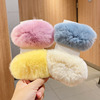 Plush Hairpin the republic of korea girl hair Clip Side Hindbrain Autumn and winter Hairdressing Large bb Wholesale clip
