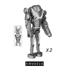 益智玩具 电视电影系列战斗机器人KM66016拼装积木人仔袋装
