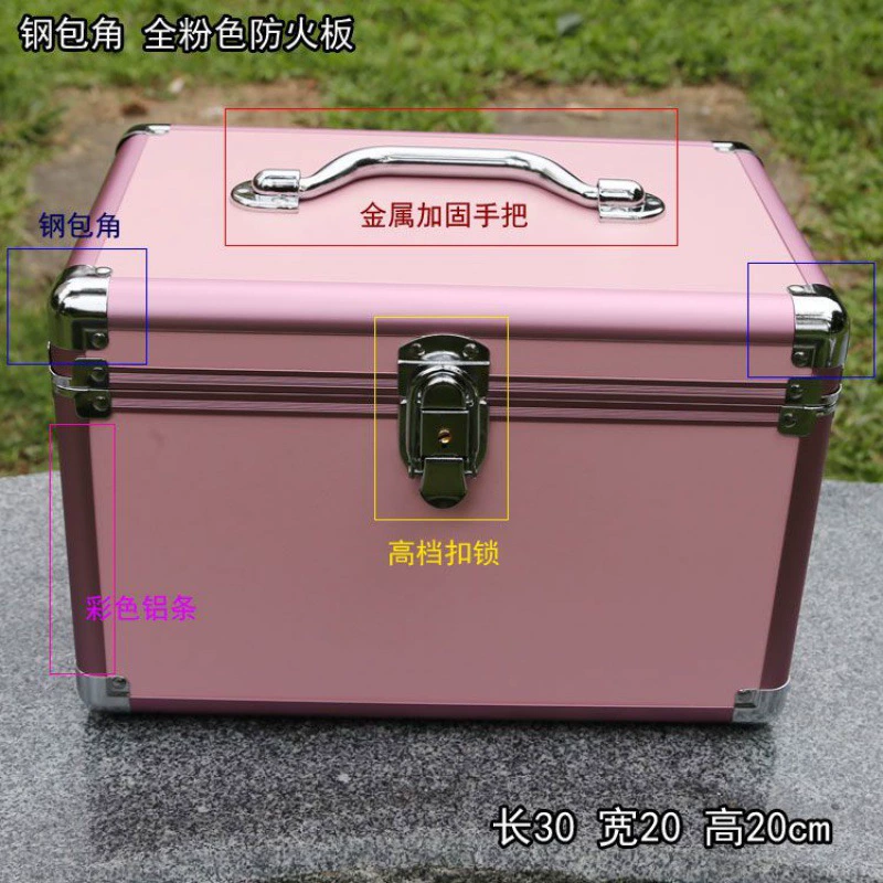 Metal handheld storage box for eyelashes for manicure