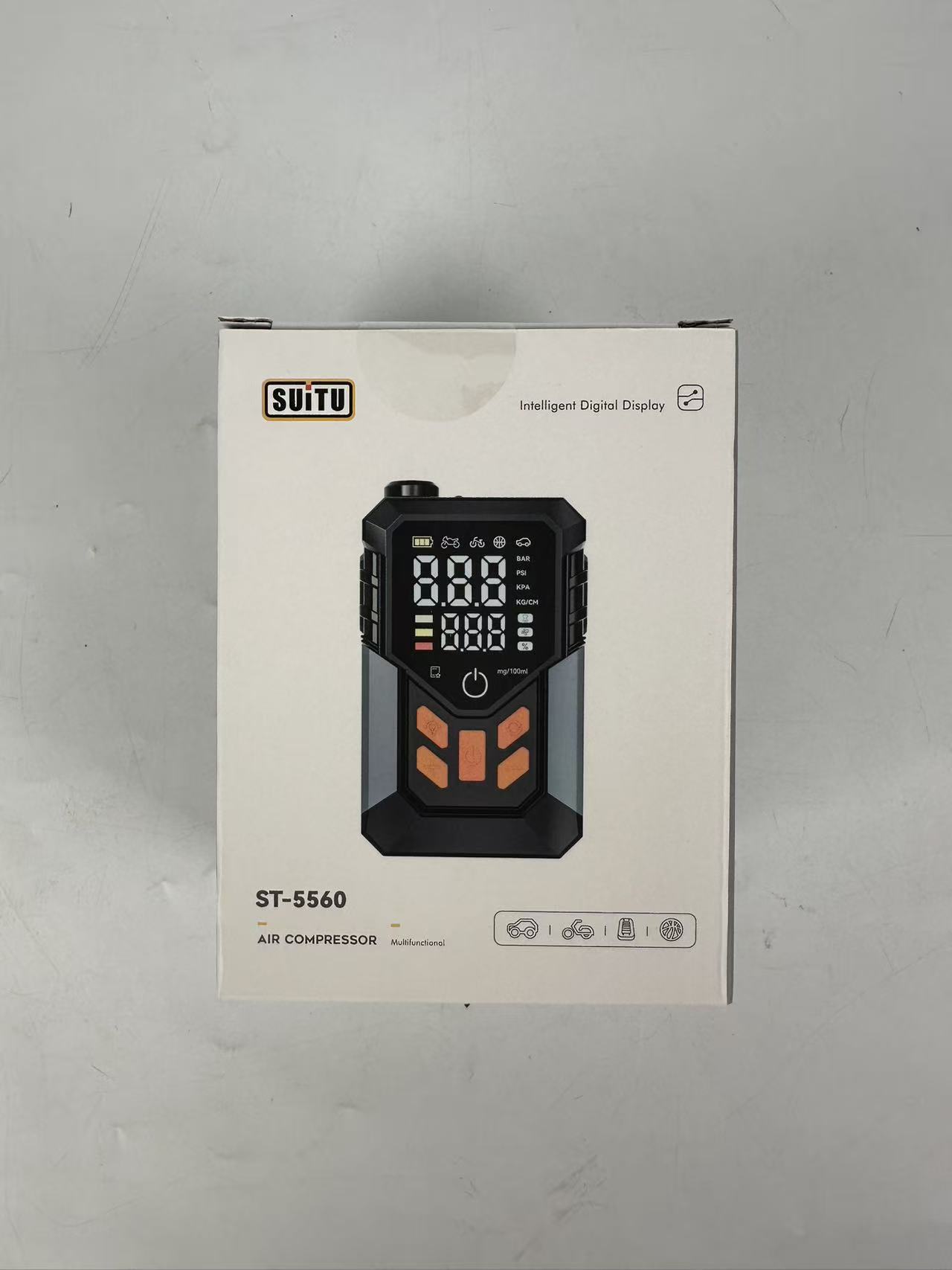 Car-mounted air pump, tire inflator, smart digital display, electric air pump, tire pressure gauge, air inflator, cross-border product