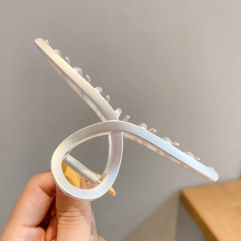 Simple helada updo clip de pelo de alta calidad horquilla femenina Cabeza trasera verano moda tiburón clip tocado ins estilo